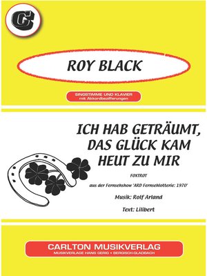 cover image of Ich hab geträumt, das Glück kam heut zu mir